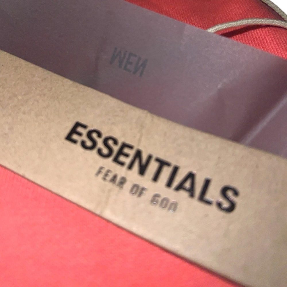 Essentials FEAR OF GOD ESSENTIALS Logo-Appliquéd Jersey Sweatpants | Coral | NEW - Picture 15 of 16